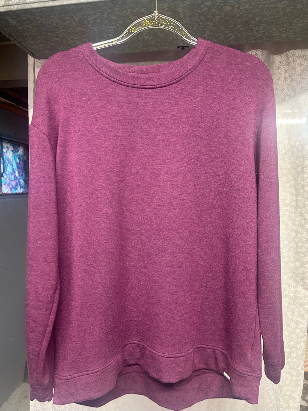 Orvis Women's Crewneck Sweater in Plum